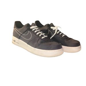 Nike Air Force 1 ‘07 LV8 Black-Sail Black Anthracite Mens Shoes Size 10